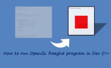 How to run OpenGL freeglut program in Dev Cpp