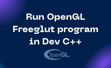 run opengl program in dev cpp