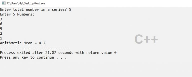 c-program-to-calculate-the-arithmetic-mean-rc90earning