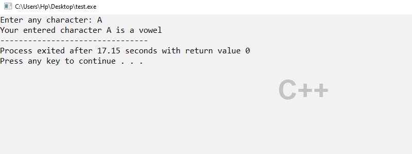 C Program To Check Vowels Rc90earning